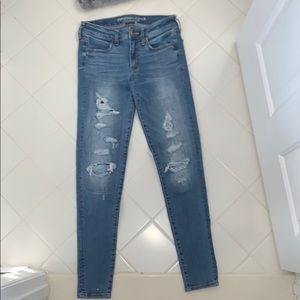 American Eagle light wash jeans